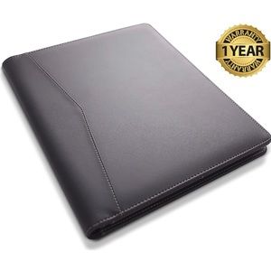 NWOT Faux Leather Padfolio / Portfolio - Black
